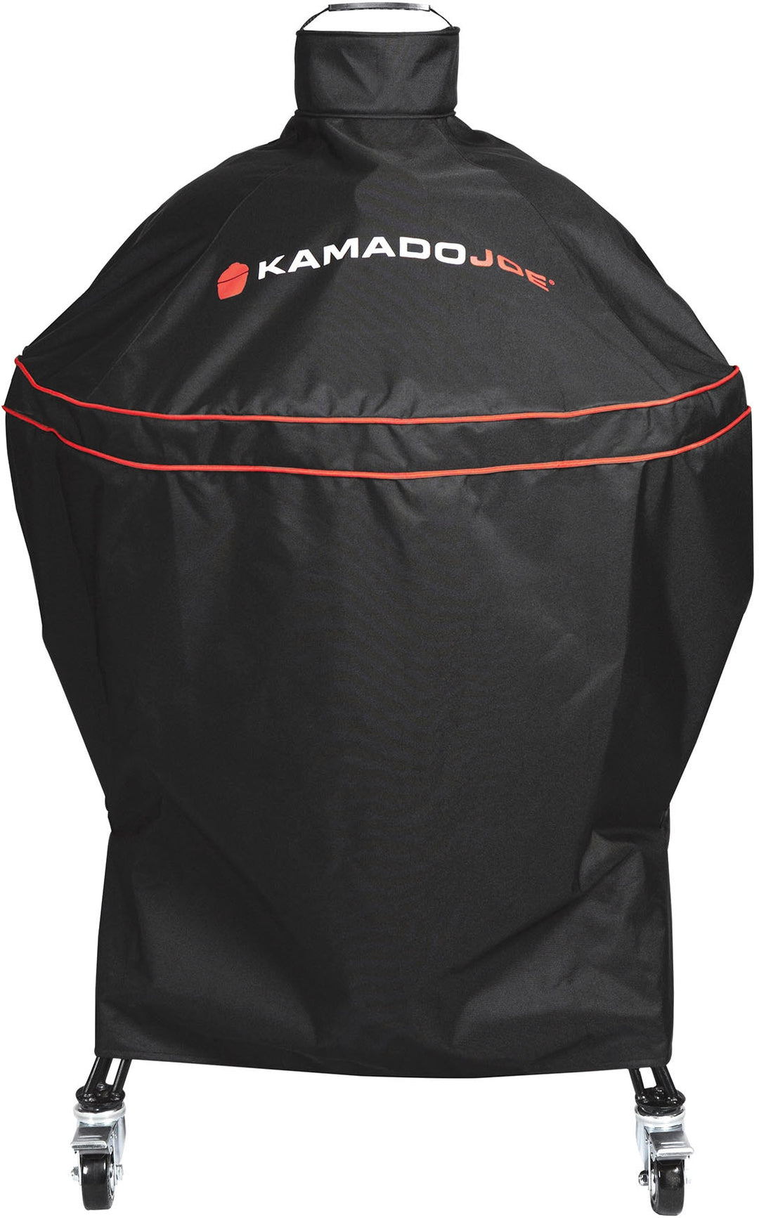 Kamado Joe full length grill cover for Big Joe models on a cart. - Black_0