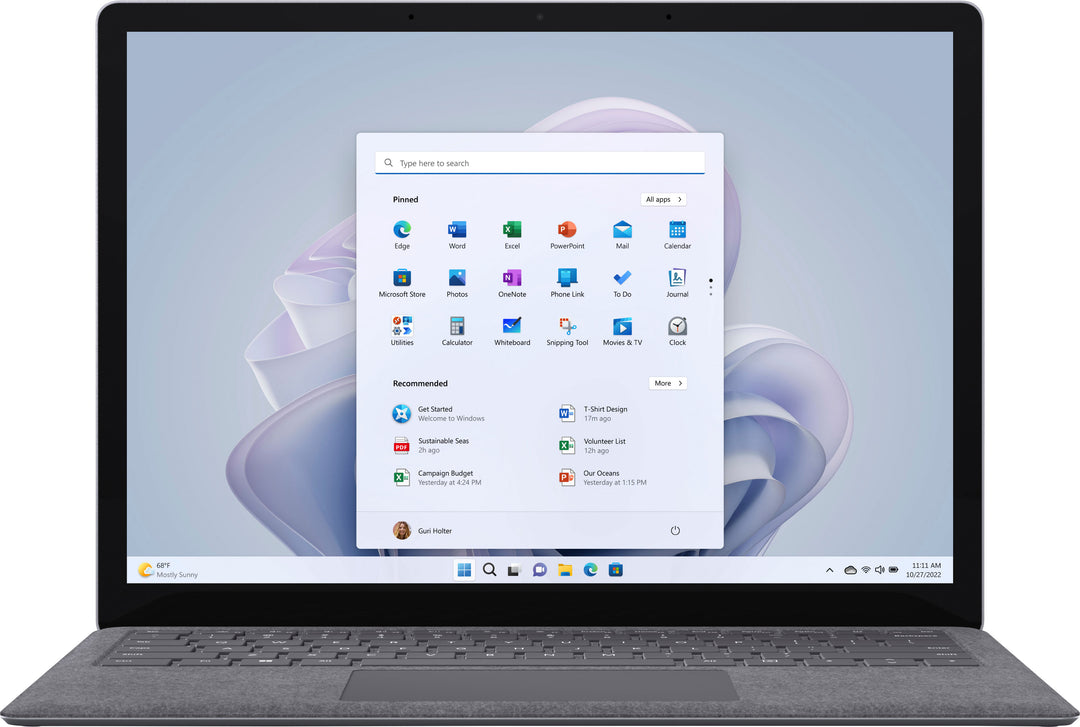 Microsoft - Surface Laptop 5 – 13.5” Touch Screen – Intel Evo Platform Core i5 – 8GB Memory – 512GB SSD (Latest Model) - Platinum_0
