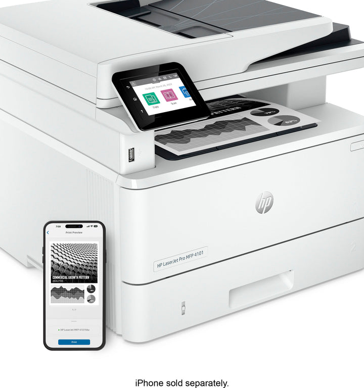 HP - LaserJet Pro MFP 4101fdw Wireless Black-and-White All-in-One Laser Printer_7