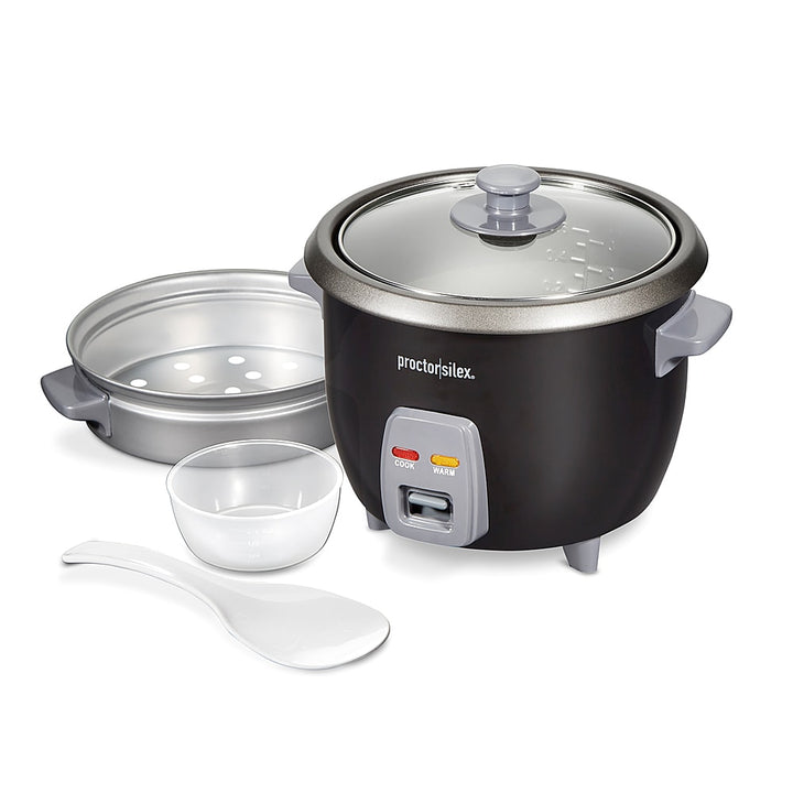 Proctor Silex 6 Cup Rice Cooker & Steamer - BLACK_2