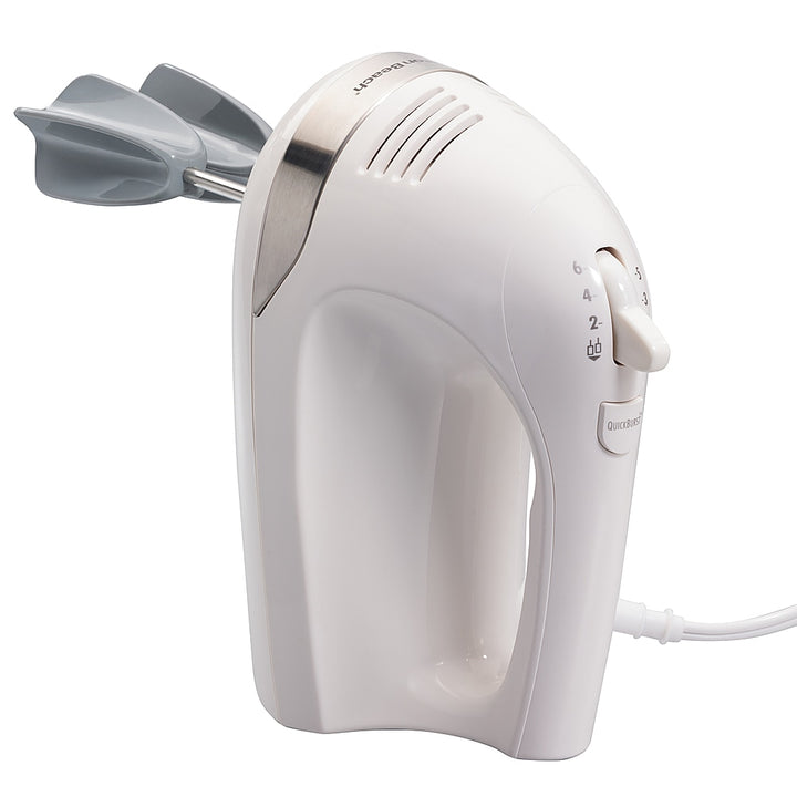 Hamilton Beach 6 Speed Hand Mixer with Easy Clean Beaters and Snap-On Case - WHITE_2