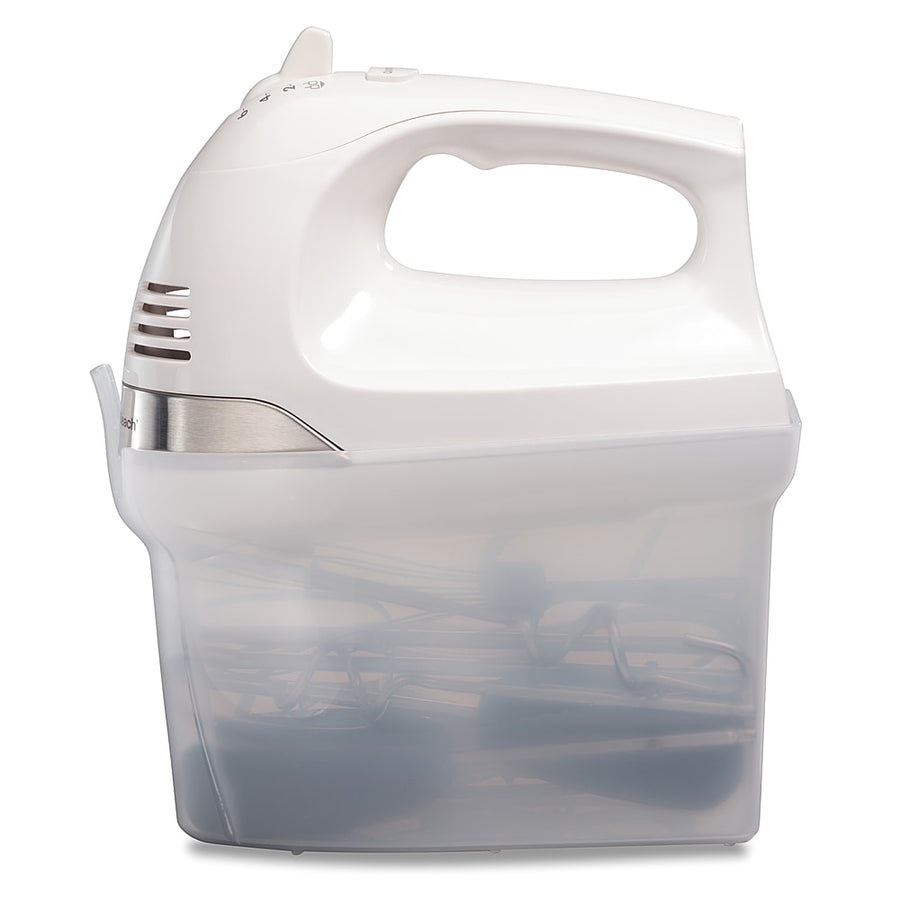Hamilton Beach 6 Speed Hand Mixer with Easy Clean Beaters and Snap-On Case - WHITE_0