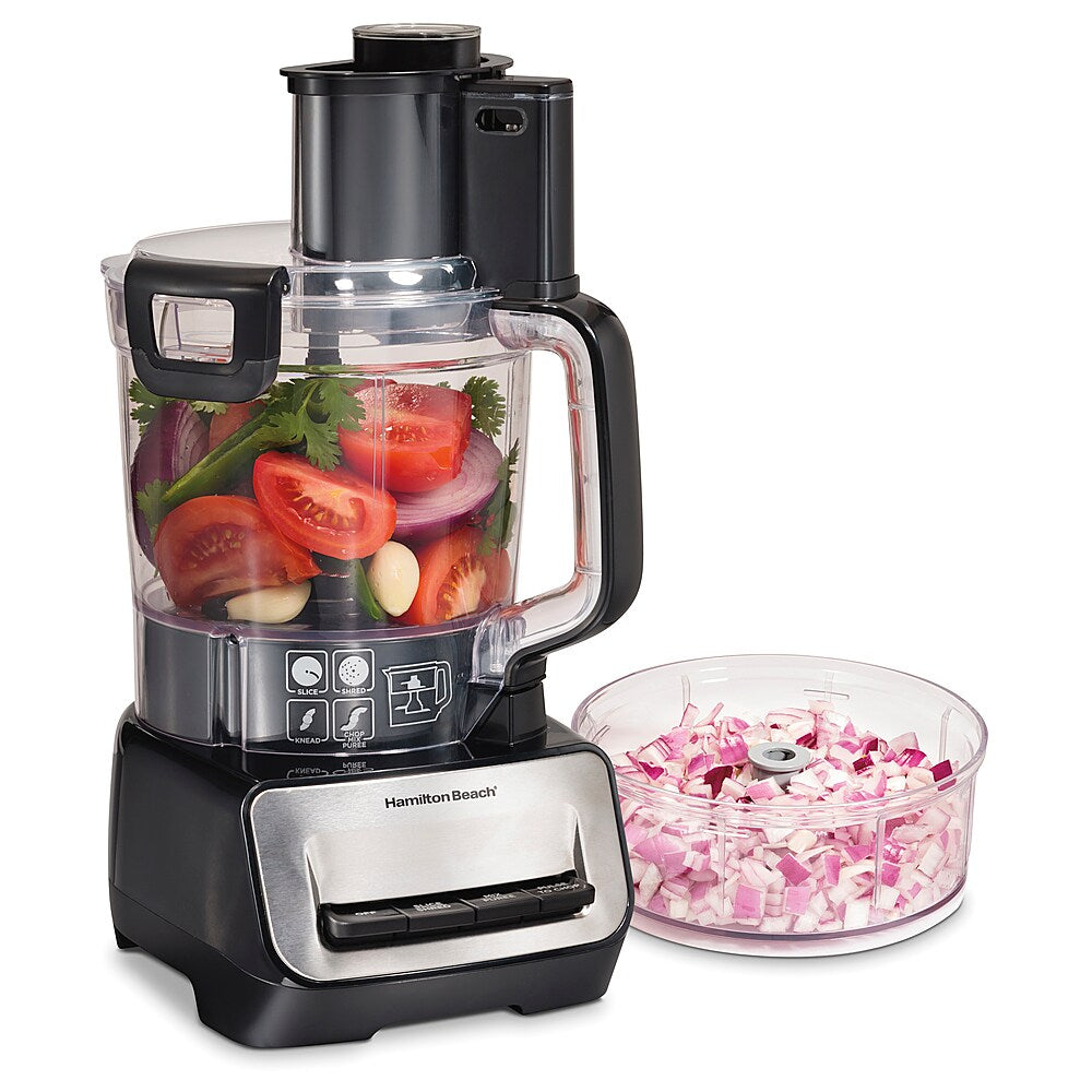 Hamilton Beach Stack and Snap 14 Cup Duo Food Processor - BLACK_2