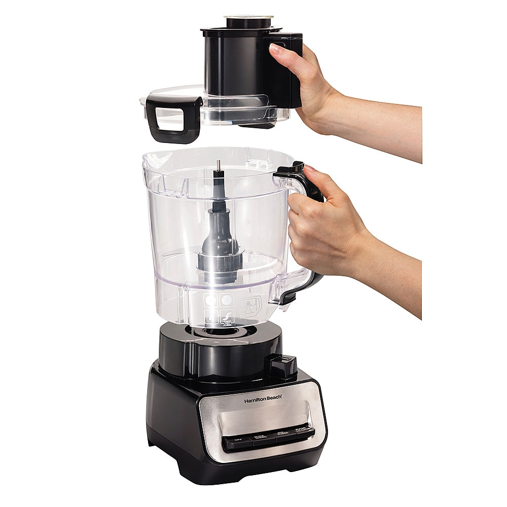 Hamilton Beach Stack and Snap 14 Cup Duo Food Processor - BLACK_7