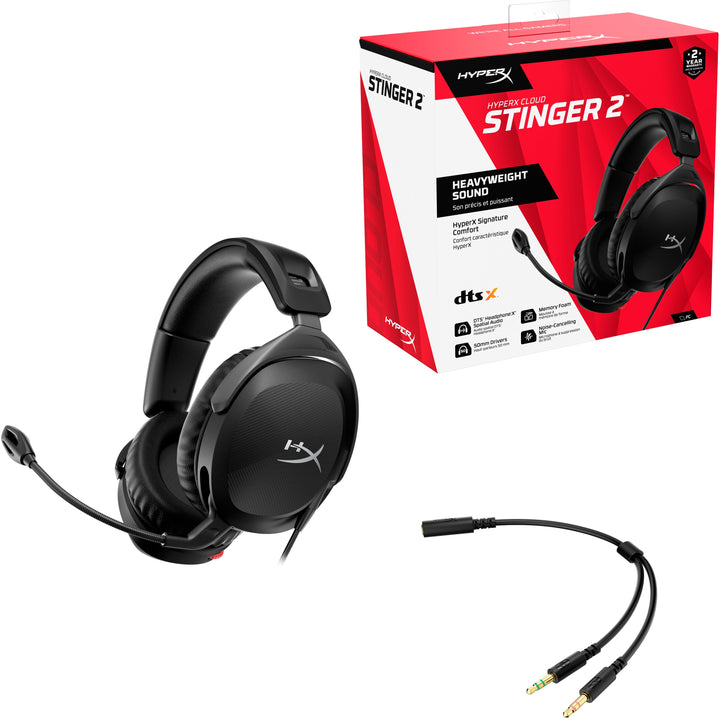 HyperX - Cloud Stinger 2 Wired DTS Headphone:X Gaming Headset for PC - Black_5
