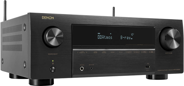 Denon - AVR-X2800H 95W 7 Ch Bluetooth Capable HDR Compatible with HEOS and Dolby Atmos 8K Ultra HD AV Home Theater Receiver - Black_2