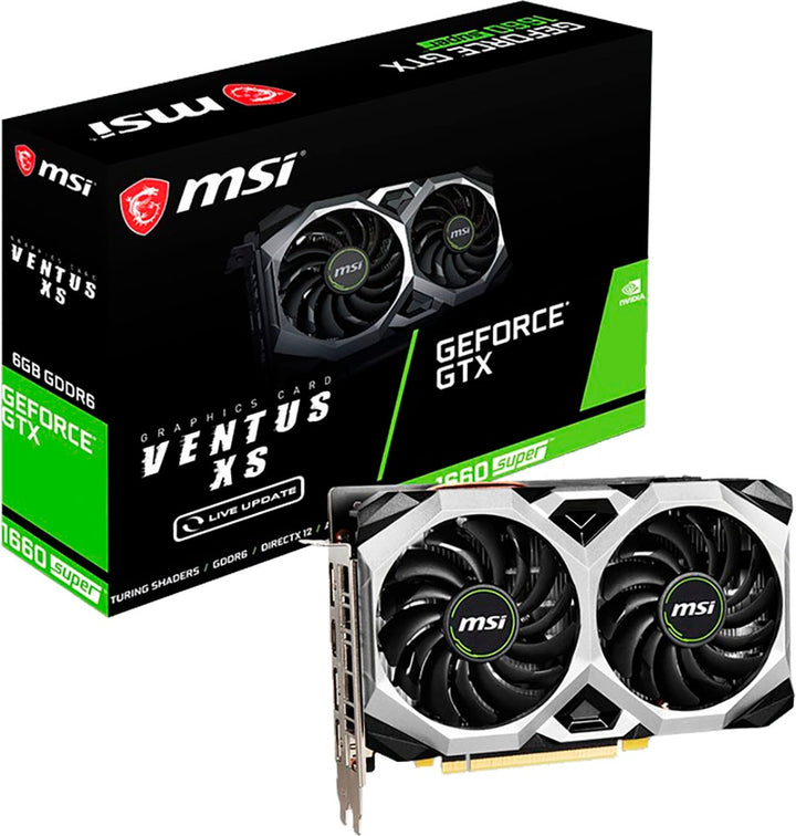 MSI - NVIDIA GeForce GTX 1660 Super Ventus XS OC 6GB GDDR6 PCI Express 3.0 Graphics Card_0