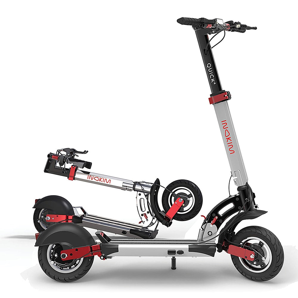 INOKIM - Quick4 Scooter w/35 miles  Max Operating  Range & 25 mph Max Speed - Silver_1