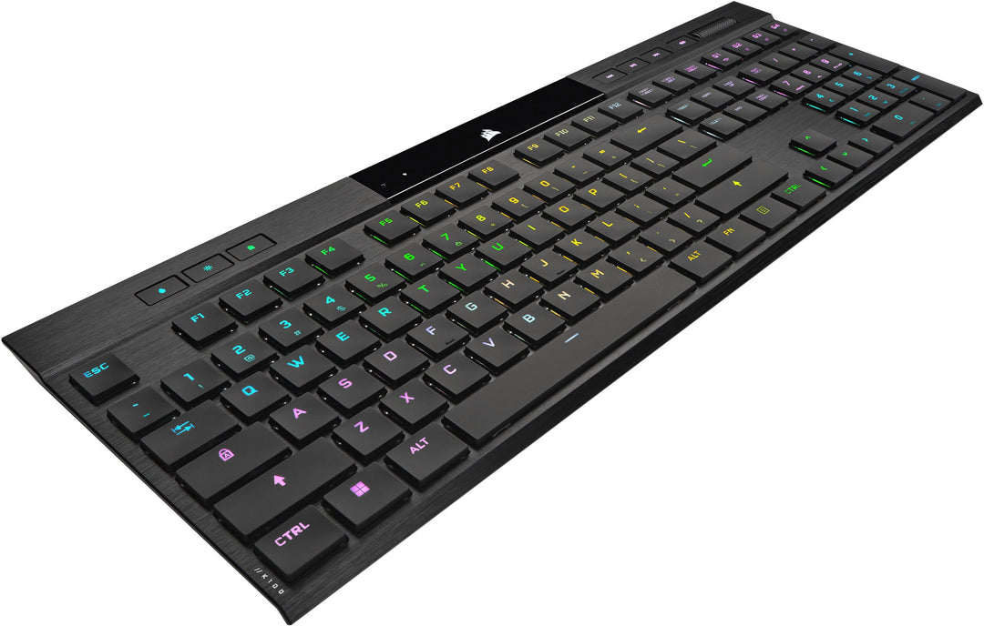 CORSAIR - K100 Air Wireless Full-Size Bluetooth RGB Mechanical Cherry MX Ultra Low Profile Tactile Switch Gaming Keyboard - Black_9