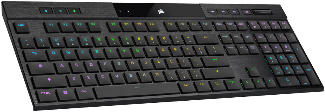 CORSAIR - K100 Air Wireless Full-Size Bluetooth RGB Mechanical Cherry MX Ultra Low Profile Tactile Switch Gaming Keyboard - Black_10