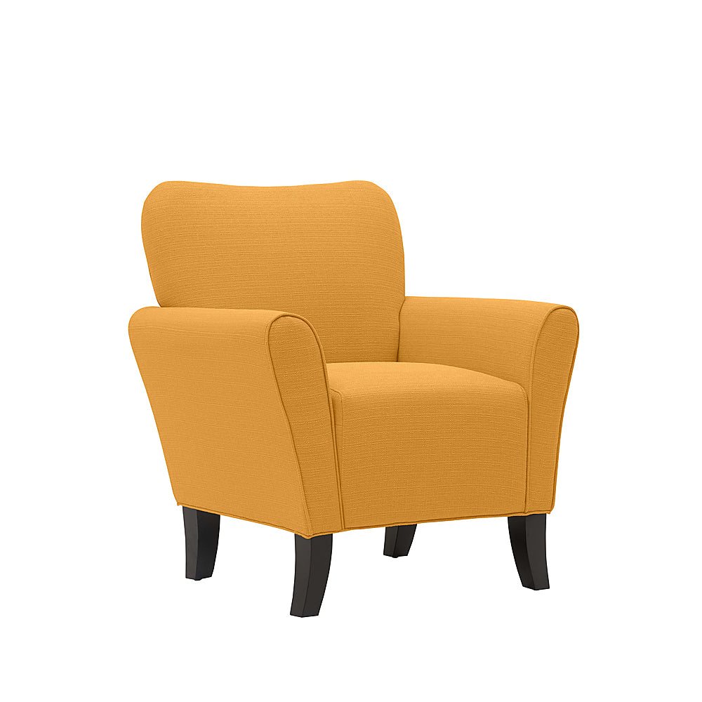 Handy Living - Sean Transitional Linen Armchair - Mustard Yellow_1