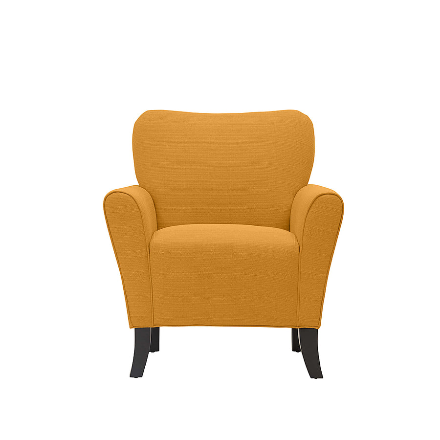Handy Living - Sean Transitional Linen Armchair - Mustard Yellow_0
