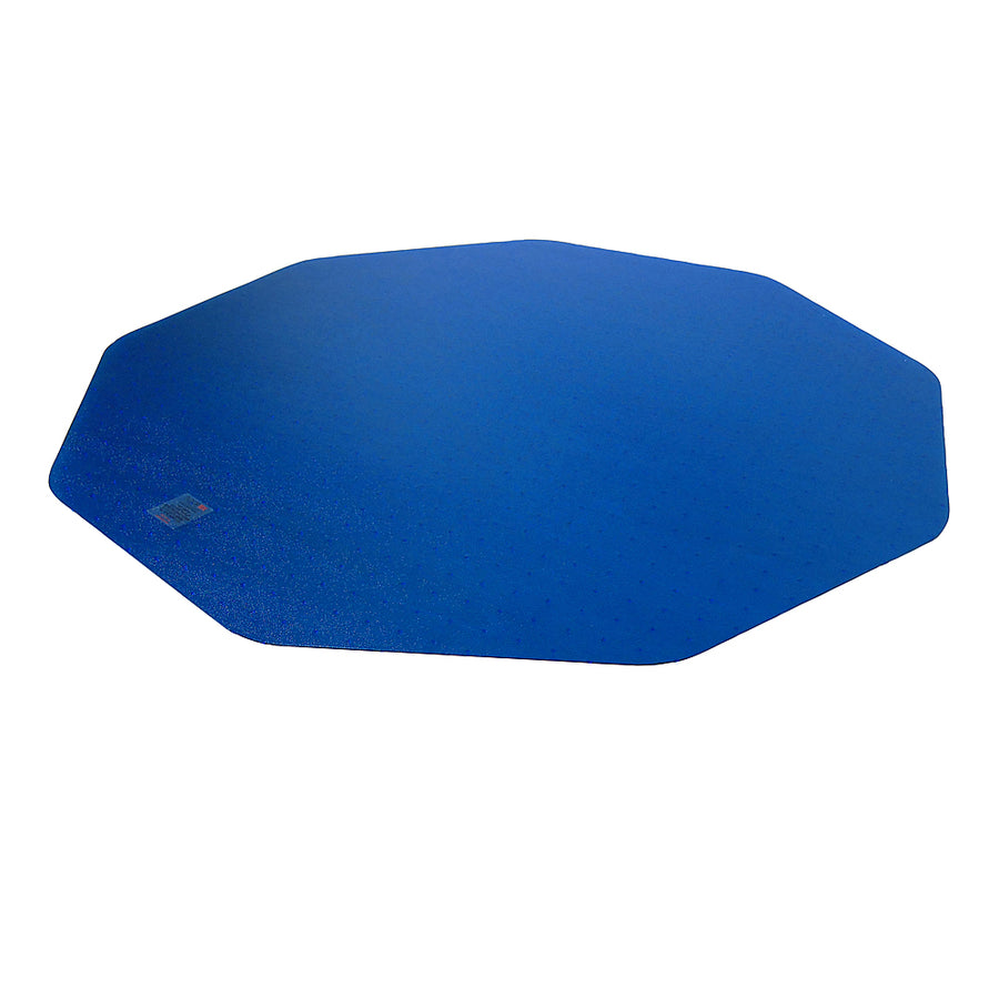 Floortex - 9Mat Polycarbonate 9-Sided Chair Mat for Hard Floors - 38" x 39" - Blue_0