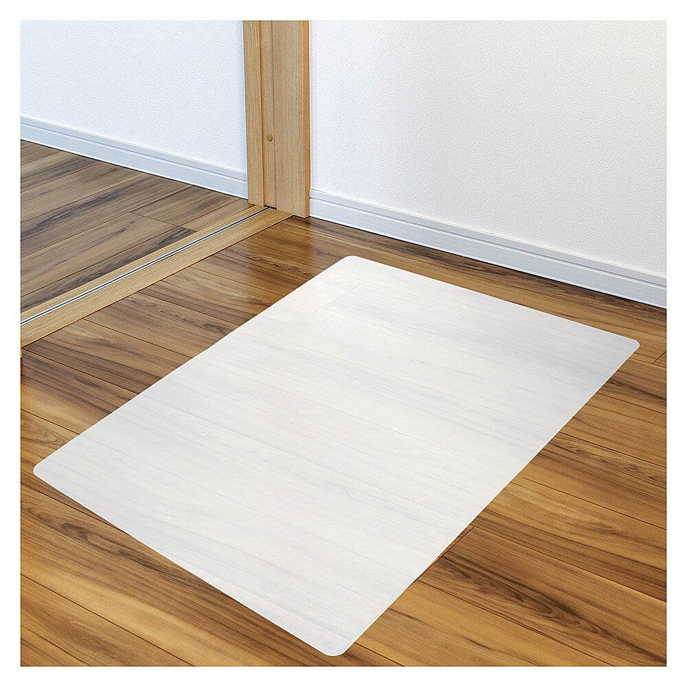 Floortex - Ecotex Polypropylene Rectangular Anti-Slip Foldable Chair Mat for Hard Floors - 36" x 48" - White_1