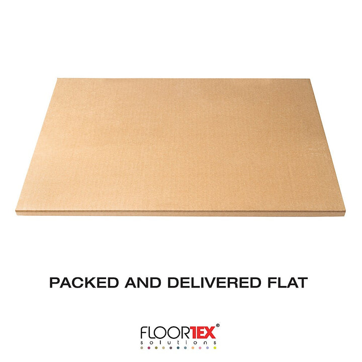 Floortex - Ecotex Polypropylene Rectangular Anti-Slip Foldable Chair Mat for Hard Floors - 36" x 48" - White_5