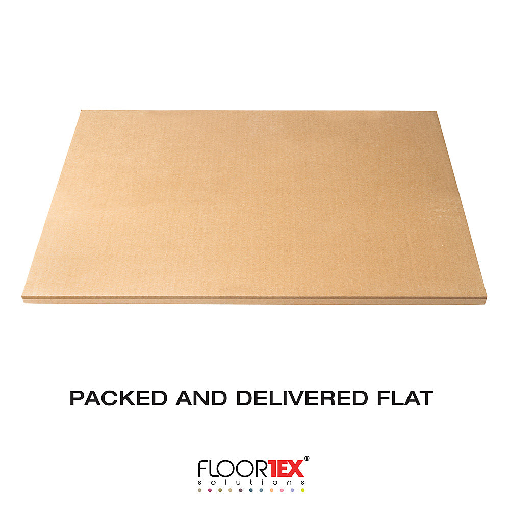 Floortex - Ecotex Polypropylene Rectangular Foldable Chair Mat for Carpets - 36" x 48" - White_2