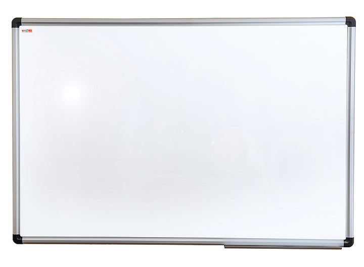 Floortex - Viztex Lacquered Steel Magnetic Dry Erase Board with an Aluminum Frame - 36" x 48" - White_0