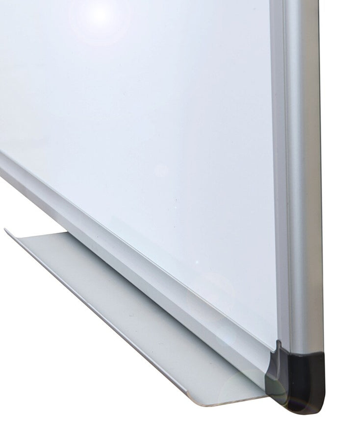 Floortex - Viztex Porcelain Magnetic Dry Erase Board with an Aluminum Frame - 48" x 36" - White_2