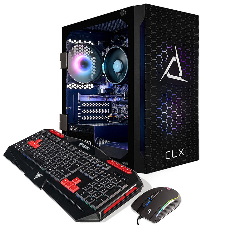 CLX - SET Gaming Desktop - AMD Ryzen 5 5600G - 8GB Memory - Radeon Graphics Shared - 500GB M.2 NVMe SSD - Black_5