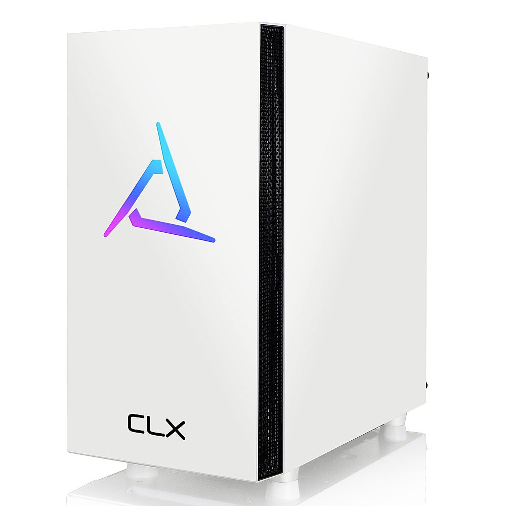 CLX - SET Gaming Desktop - AMD Ryzen 5 5600 - 16GB Memory - Radeon RX 6400 - 1TB M.2 NVMe SSD - White_4