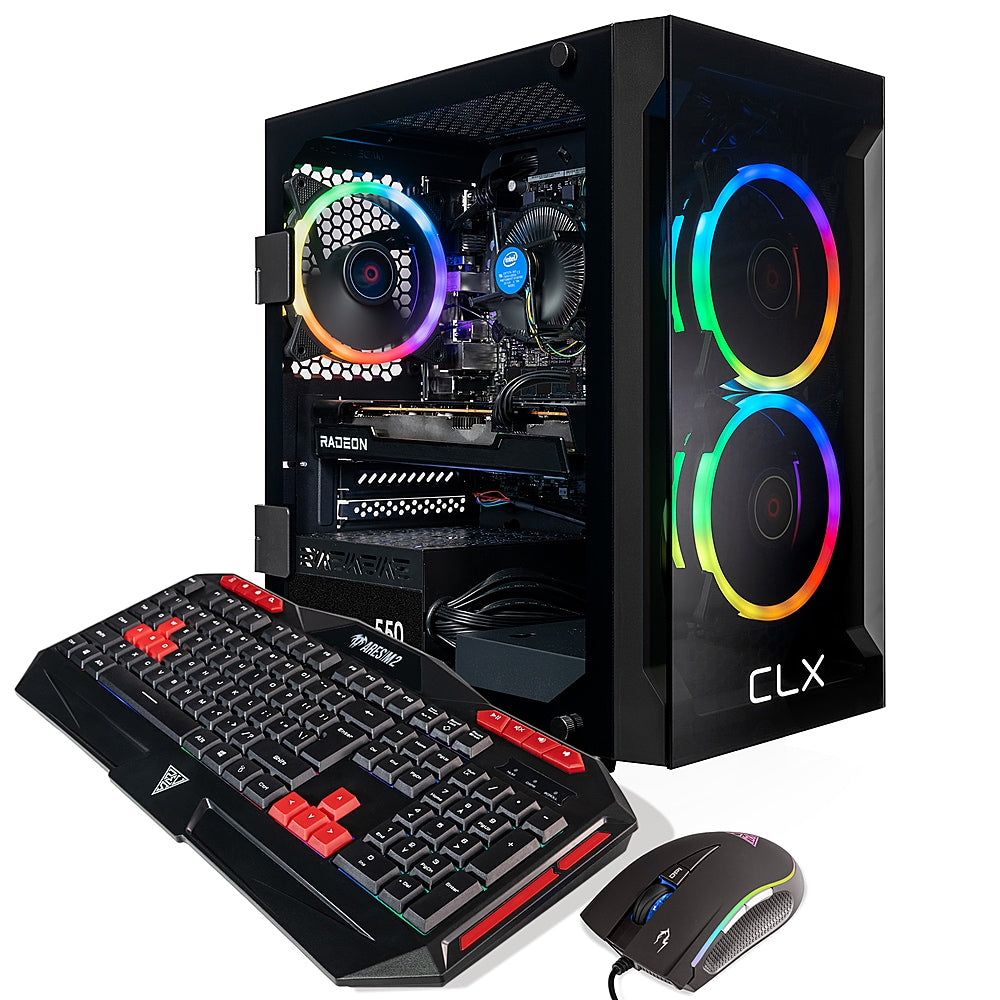 CLX - SET Gaming Desktop - Intel Core i5 11400F - 16GB Memory - Radeon RX 6500 XT - 1TB M.2 NVMe SSD - Black_5