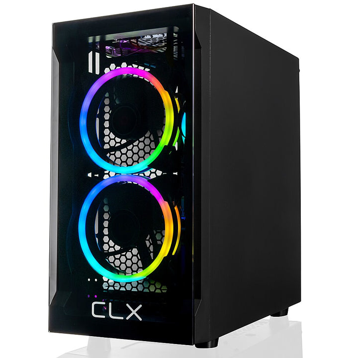 CLX - SET Gaming Desktop - AMD Ryzen 7 5700X - 16GB Memory - Radeon RX 6600 - 500GB M.2 NVMe SSD + 2TB HDD - Black_4