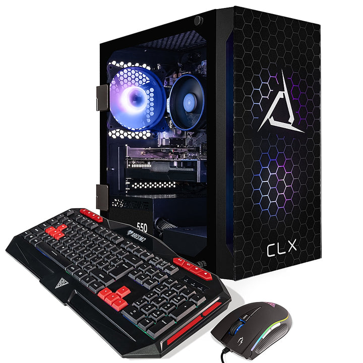CLX - SET Gaming Desktop - AMD Ryzen 5 5500 - 8GB Memory - Radeon RX 6400 - 500GB M.2 NVMe SSD - Black_5