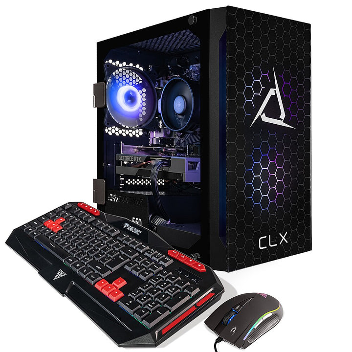 CLX - SET Gaming Desktop - AMD Ryzen 5 5500 - 16GB Memory - GeForce RTX 3050 - 500GB M.2 NVMe SSD - Black_5