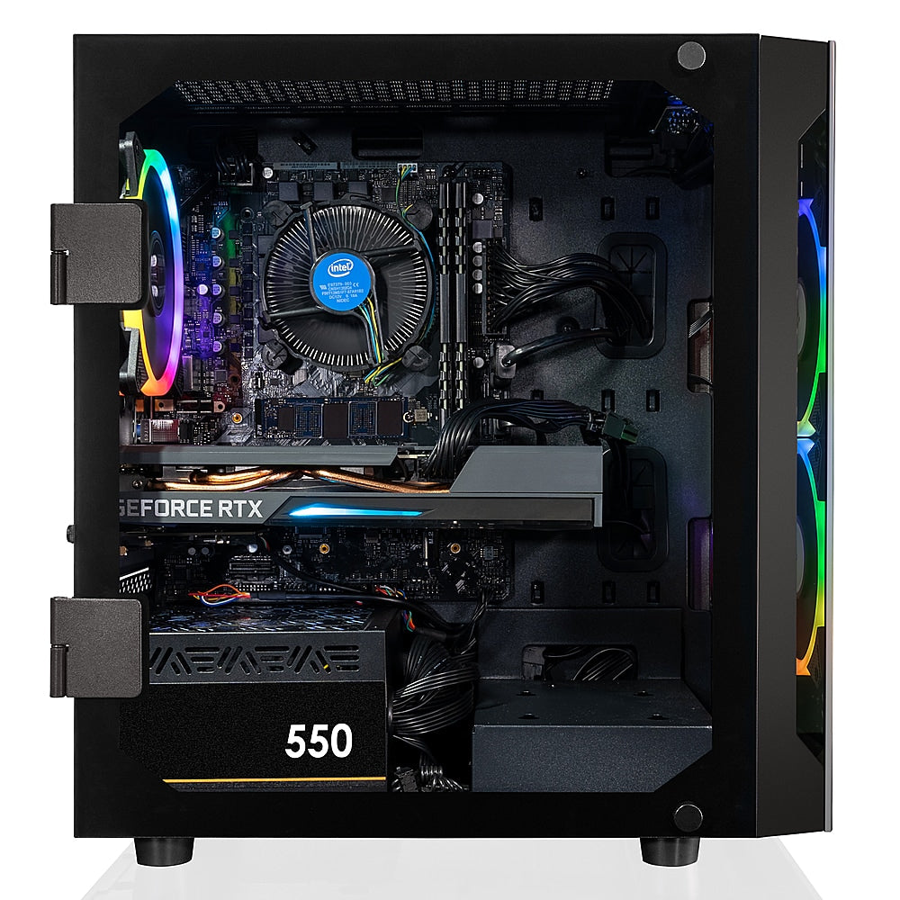 CLX - SET Gaming Desktop - Intel Core i7 10700F - 16GB Memory - GeForce RTX 3050 - 500GB M.2 NVMe SSD + 2TB HDD - Black_1