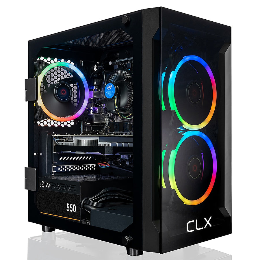 CLX - SET Gaming Desktop - Intel Core i5 10400F - 16GB Memory - GeForce GTX 1650 - 1TB M.2 NVMe SSD - Black_0