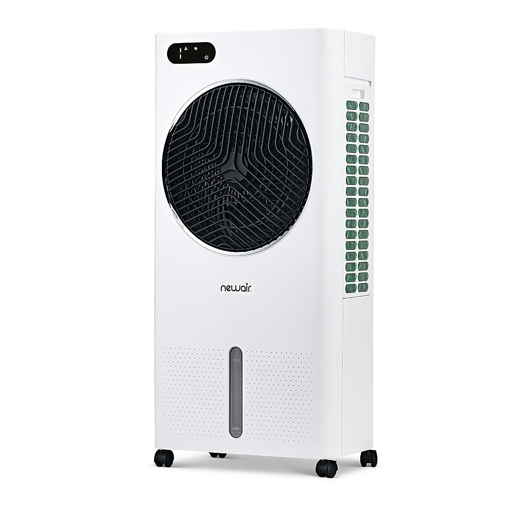 Newair 1600 CFM Evaporative Air Cooler and Portable Cooling Fan, Top Loading Ice Chamber, Remote Control and Timer - White_1