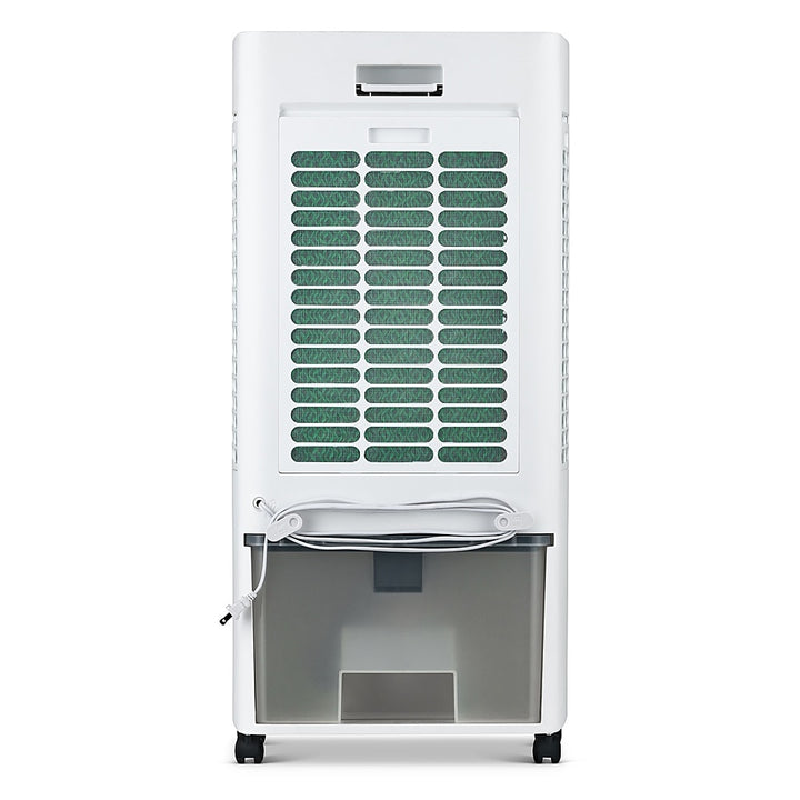 Newair 1600 CFM Evaporative Air Cooler and Portable Cooling Fan, Top Loading Ice Chamber, Remote Control and Timer - White_2