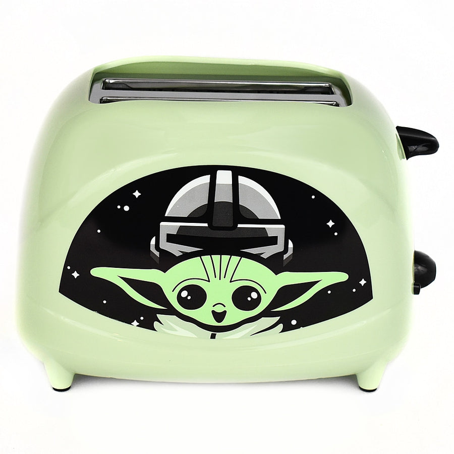 Uncanny Brands Star Wars The Mandalorian The Child 2-Slice Toaster- Toasts Baby Yoda onto Your Toast - Green_0