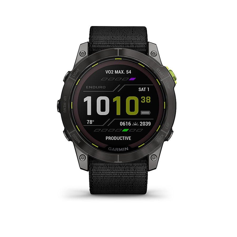 Garmin - Enduro 2 GPS Smartwatch 51mm Fiber-Reinforced Polymer with Titanium Rear Cover - Carbon Gray_0