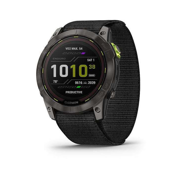 Garmin - Enduro 2 GPS Smartwatch 51mm Fiber-Reinforced Polymer with Titanium Rear Cover - Carbon Gray_2