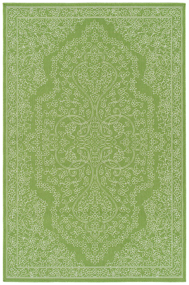 Kaleen - Sunice Collection 5' x 7'6" Area Rug - Lime Green_0