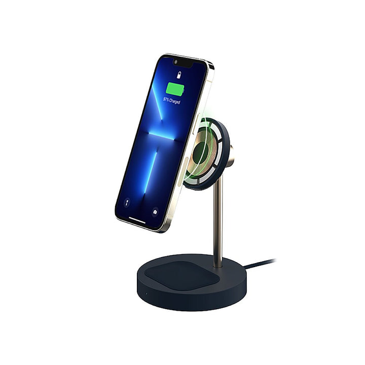 iOttie - Velox MagSafe Duo Magnetic Wireless Charging Stand (Adapter not included) - Dark Blue_6