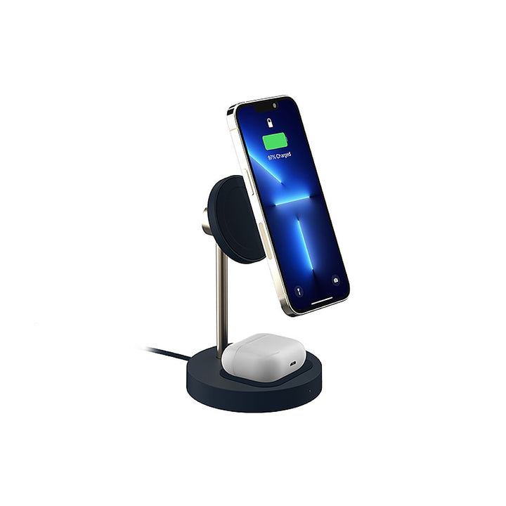 iOttie - Velox MagSafe Duo Magnetic Wireless Charging Stand (Adapter not included) - Dark Blue_3