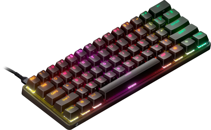 SteelSeries - Apex 9 Mini 60% Wired OptiPoint Adjustable Actuation Switch Gaming Keyboard with RGB Lighting - Black_1