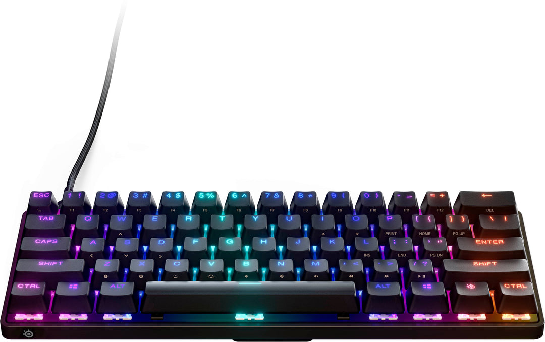 SteelSeries - Apex 9 Mini 60% Wired OptiPoint Adjustable Actuation Switch Gaming Keyboard with RGB Lighting - Black_5