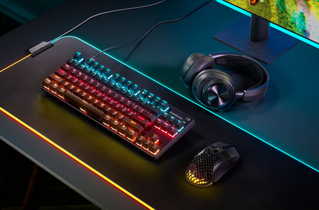 SteelSeries - Apex 9 TKL Wired OptiPoint Adjustable Actuation Switch Gaming Keyboard with RGB Lighting - Black_4