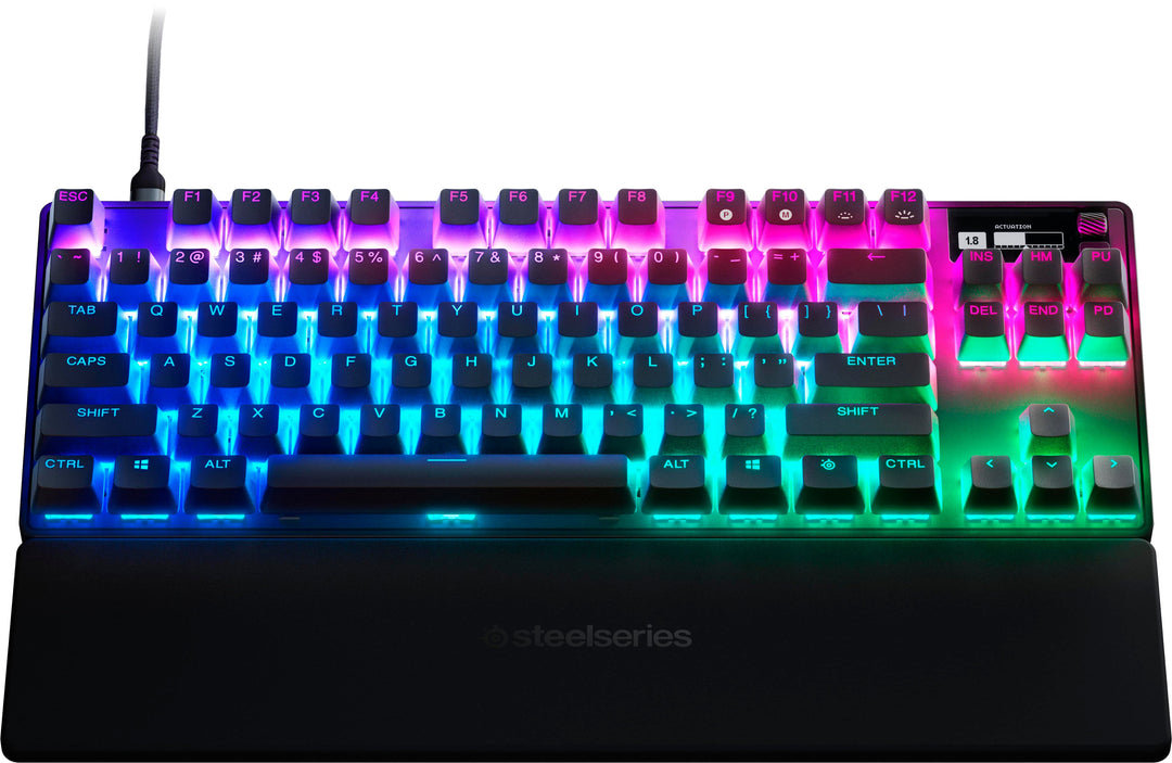SteelSeries - Apex Pro 2023 TKL Wired Mechanical OmniPoint Adjustable Actuation Switch Gaming Keyboard with RGB Backlighting - Black_0