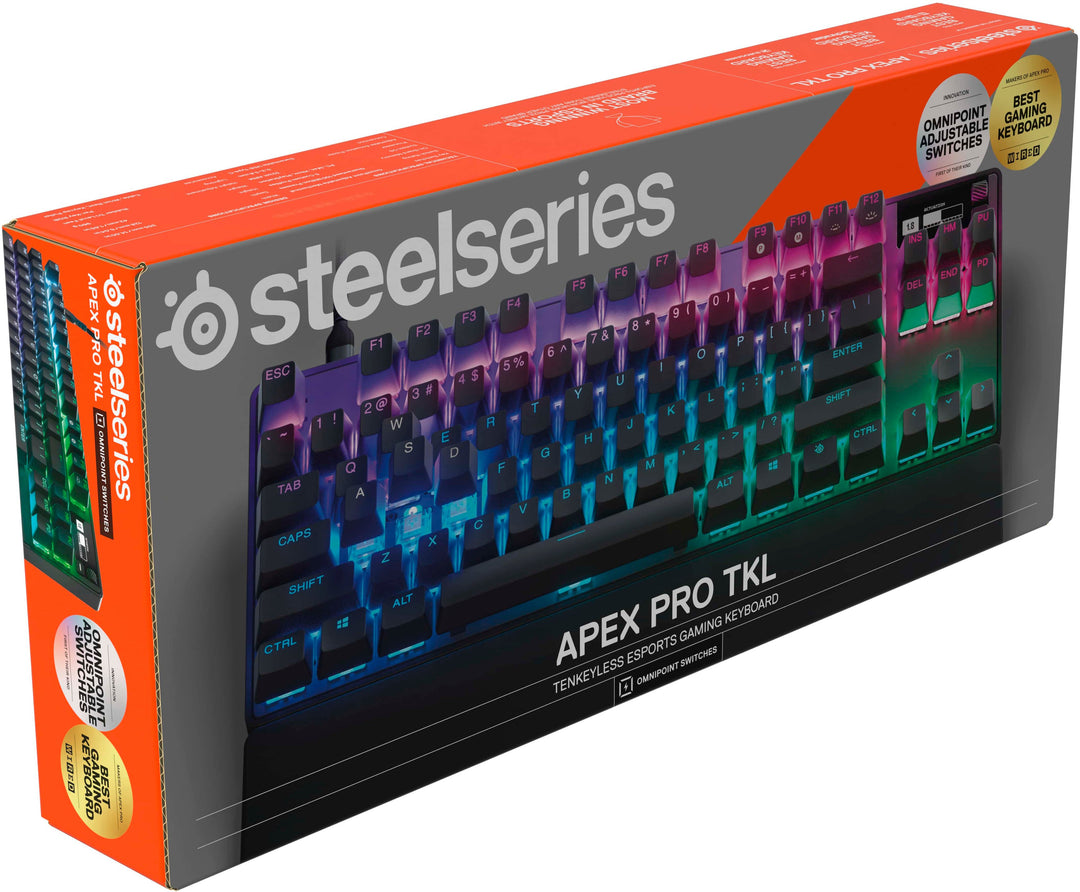 SteelSeries - Apex Pro 2023 TKL Wired Mechanical OmniPoint Adjustable Actuation Switch Gaming Keyboard with RGB Backlighting - Black_5