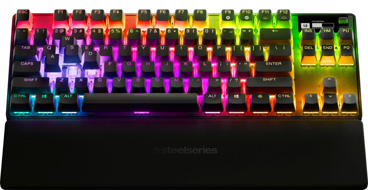 SteelSeries - Apex Pro 2023 TKL Wireless Mechanical OmniPoint Adjustable Actuation Switch Gaming Keyboard with RGB Backlighting - Black_1