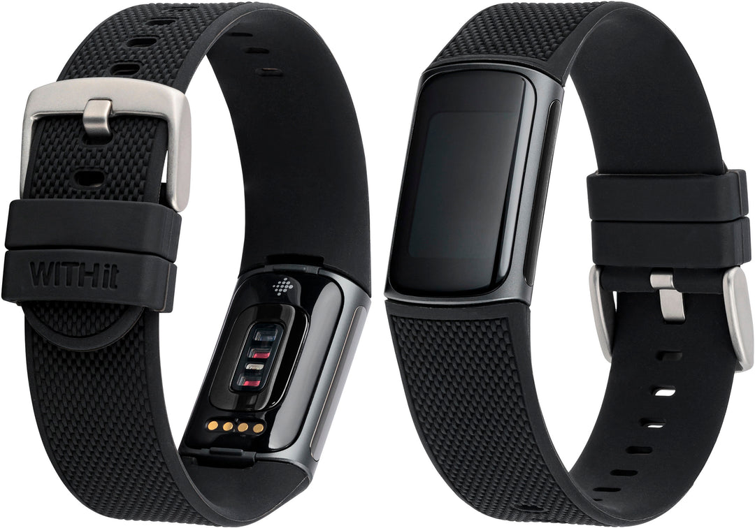 WITHit - Fitbit Charge 5 3-pack (black mesh, bluestone sport and black woven) - Woven Black/Bluestone/Black_12