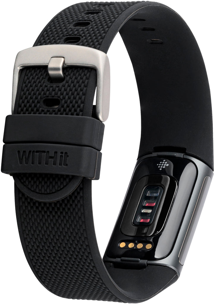 WITHit - Fitbit Charge 5 3-pack (black mesh, bluestone sport and black woven) - Woven Black/Bluestone/Black_8