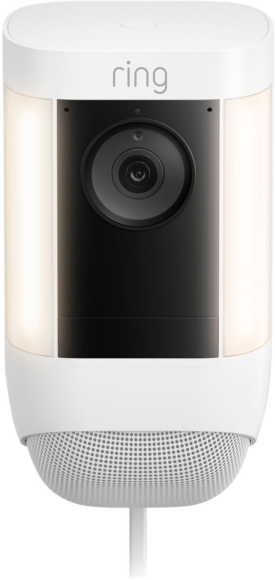 Ring - Spotlight Cam Pro - Plug-In - Outdoor Wireless 1080p Surveillance Camera - White_0