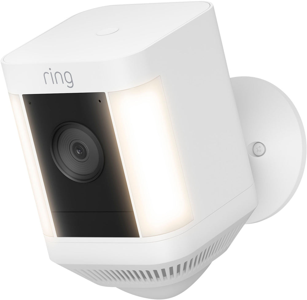 Ring - Spotlight Cam Plus - Battery - Outdoor/Indoor Wireless 1080p Surveillance Camera - White_1