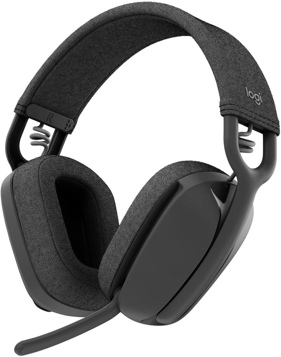 Logitech - Zone Vibe 100 Bluetooth Over Ear Headphones with Noise-Cancelling Microphone - Graphite_0