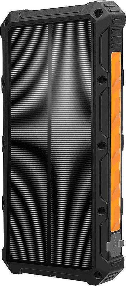 ToughTested - ROC 10,000 mAh Portable Charger for Most Qi- and USB-Enabled Devices - Black/Orange_4